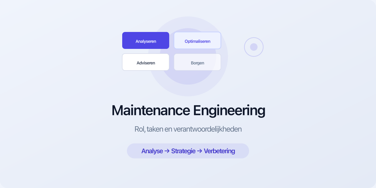 Maintenance engineering rol taken