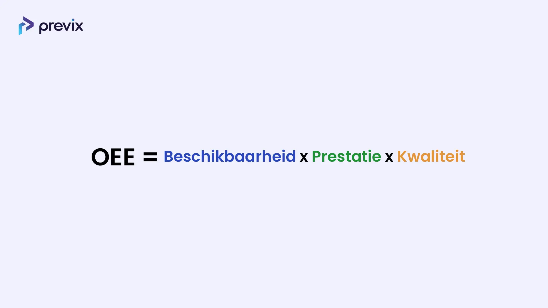 OEE berekenen